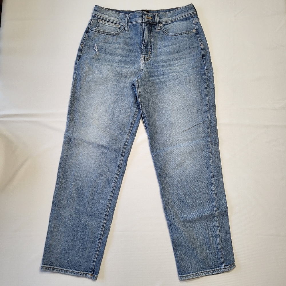 J. Crew Relaxed Boyfriend Jeans For Women's 27 Blue Denim Relaxed Pocket Jeans